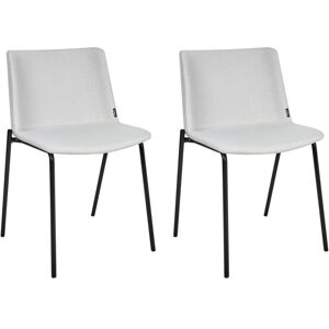 Beliani - Dining Chairs Set - Gray Polyester Beliani - Dining Chairs Set - Gray Polyester