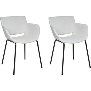 Beliani Axtel Modern Gray Set of 2 Dining Chairs Beliani Axtel Modern Gray Set of 2 Dining Chairs