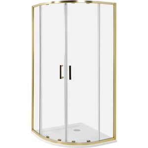 BELIANI Jukatan Tür aus Sicherheitsglas - 90x90x185 cm BELIANI Jukatan Tür aus Sicherheitsglas - 90x90x185 cm