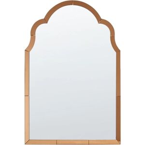 Beliani Norville Wall Mirror - Retro Style, Gold, 60x89cm Beliani Norville Wall Mirror - Retro Style, Gold, 60x89cm