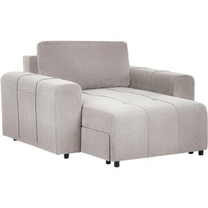 Beliani Innvik Gray Modern Symmetrical Fabric Chaise Longue Beliani Innvik Gray Modern Symmetrical Fabric Chaise Longue