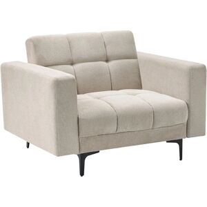 Beliani Alnes Beige Reclinable Fabric Armchair Beliani Alnes Beige Reclinable Fabric Armchair