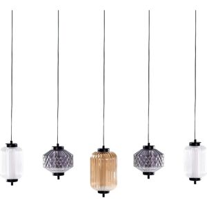Beliani Sullane Pendant Lamp - Modern Multi-Color Glass 5 Lights Beliani Sullane Pendant Lamp - Modern Multi-Color Glass 5 Lights