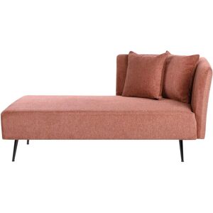 Beliani Riom Modern Red Fabric Right Sofa - Chaise Longue Beliani Riom Modern Red Fabric Right Sofa - Chaise Longue