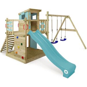 Wickey Smart Camp Wooden Playground Set - Climbing House, Sandbox, Swing, Slide Wickey Smart Camp Wooden Playground Set - Climbing House, Sandbox, Swing, Slide