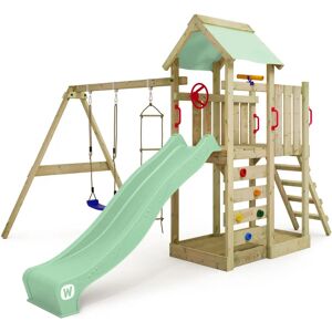 Wickey MultiFlyer Wooden Playground with Swing and Slide - Playground Wickey MultiFlyer Wooden Playground with Swing and Slide - Playground