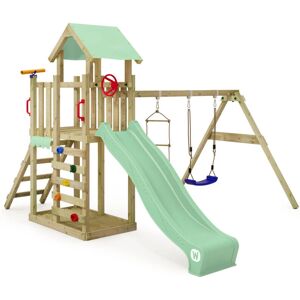 Terrain de jeu Wickey MultiFlyer Light avec balançoire, toboggan et bac à sable - Publicité Terrain de jeu Wickey MultiFlyer Light avec balançoire, toboggan et bac à sable - Publicité