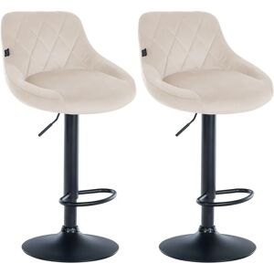 Conjunto de 2 taburetes Lazio en terciopelo - Taburete de bar Conjunto de 2 taburetes Lazio en terciopelo - Taburete de bar
