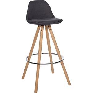 Taburete de Bar CLP Corbin - Moderno con Tapizado 4 Patas Gris Oscuro Taburete de Bar CLP Corbin - Moderno con Tapizado 4 Patas Gris Oscuro