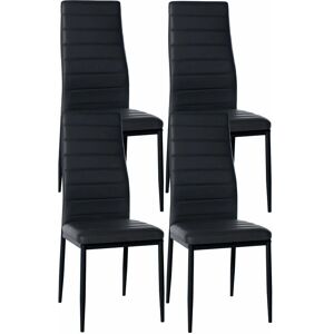 Sillas de comedor Mayfair CLP - Negro - Pack de 4 Sillas de comedor Mayfair CLP - Negro - Pack de 4