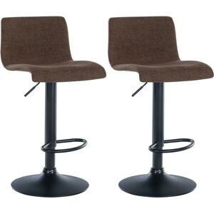 CLP Banquetas de Bar Marrón Branford - Giratorio 360° Ajustable Moderno CLP Banquetas de Bar Marrón Branford - Giratorio 360° Ajustable Moderno