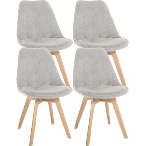Conjunto de 4 sillas de comedor Linares Beige Conjunto de 4 sillas de comedor Linares Beige