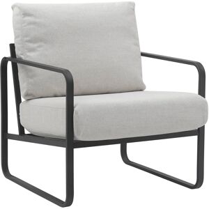 Sillón Manea en piel sintética o tela crema - Muebles Sillón Manea en piel sintética o tela crema - Muebles