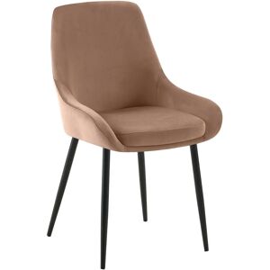 Silla de comedor terciopelo Elmira - Estructura metálica resistente Silla de comedor terciopelo Elmira - Estructura metálica resistente