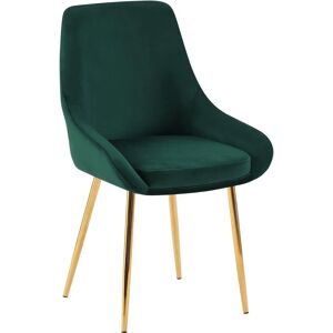 Silla de comedor Elmira de terciopelo Verde CLP - Silla de comedor Silla de comedor Elmira de terciopelo Verde CLP - Silla de comedor