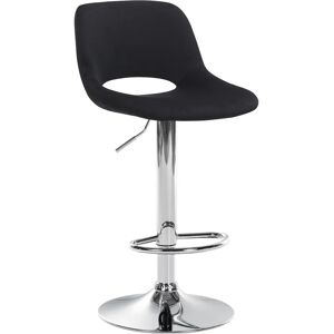 Taburete de terciopelo negro CLP Camden - Taburete de bar Taburete de terciopelo negro CLP Camden - Taburete de bar