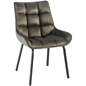 Silla de comedor en terciopelo Saranda - CLP Silla de comedor en terciopelo Saranda - CLP