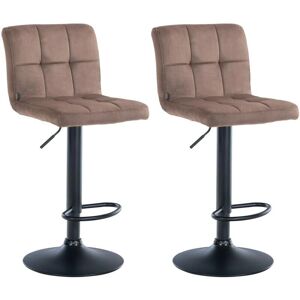 Conjunto de 2 Taburetes de Terciopelo CLP - Ajustable y Giratorio Conjunto de 2 Taburetes de Terciopelo CLP - Ajustable y Giratorio