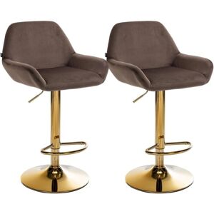 CLP Braga Taburetes de Bar de Terciopelo - Set de 2 CLP Braga Taburetes de Bar de Terciopelo - Set de 2