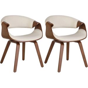 Sillas de comedor Foley Eiche/Creme - Pack de 2 Sillas de comedor Foley Eiche/Creme - Pack de 2