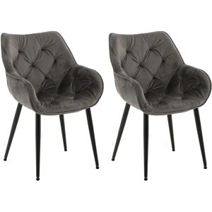 Sillas de comedor de terciopelo Tanna - Modernas, Estables, 150kg máx. Sillas de comedor de terciopelo Tanna - Modernas, Estables, 150kg máx.