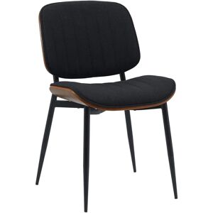 CLP Silla de comedor Tiffin Nogal/negro Tela CLP Silla de comedor Tiffin Nogal/negro Tela