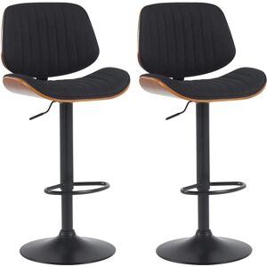 CLP Clawson Juego de 2 taburetes de bar negros CLP Clawson Juego de 2 taburetes de bar negros