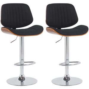 CLP Clawson Nogal/negro Juego de Taburetes - Ajustable, Giratorio 360° CLP Clawson Nogal/negro Juego de Taburetes - Ajustable, Giratorio 360°