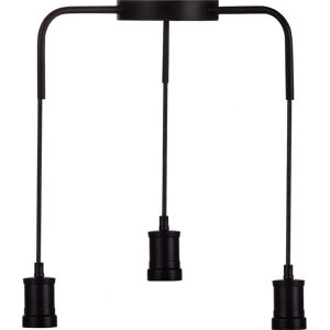 Luxula LX-100184 - Industrial Pendant Light 3 Bulb E27 Metal 1.5m Textile Cord Luxula LX-100184 - Industrial Pendant Light 3 Bulb E27 Metal 1.5m Textile Cord