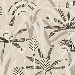 Profhome - Patterned Wallpaper 399361 - Textile Non-Woven with Metallic Accents Profhome - Patterned Wallpaper 399361 - Textile Non-Woven with Metallic Accents