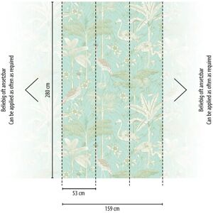 Profhome 392061 Wallpaper Fosco / Mate - Photo Wallpaper 1.59x2.8m Profhome 392061 Wallpaper Fosco / Mate - Photo Wallpaper 1.59x2.8m