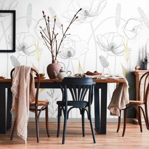 Papier peint à motif floral blanc Profhome 392121 - Revêtement mural - Publicité Papier peint à motif floral blanc Profhome 392121 - Revêtement mural - Publicité