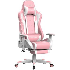 GTPLAYER Gamingstol med Bluetooth-högtalare - Rosa Ergonomisk GTPLAYER Gamingstol med Bluetooth-högtalare - Rosa Ergonomisk