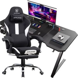GTplayer Fauteuil Gaming Ensemble Table en Z - Qualité & Valeur - Publicité GTplayer Fauteuil Gaming Ensemble Table en Z - Qualité & Valeur - Publicité