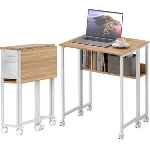 HOMCOM - 63cm Folding Desk - 50 cm syvyys - 6 pyörää - Desk HOMCOM - 63cm Folding Desk - 50 cm syvyys - 6 pyörää - Desk