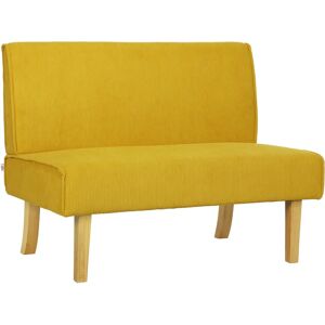 HOMCOM Zwei-Sitzer Samtsofa - Platzsparend, Robust, Elegant HOMCOM Zwei-Sitzer Samtsofa - Platzsparend, Robust, Elegant