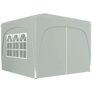 Outsunny 3x3m Pavillon - Paviljonki puutarhaan, pop-up Outsunny 3x3m Pavillon - Paviljonki puutarhaan, pop-up