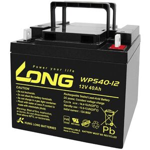 Long WPS40-12 AGM Batteri 12V 40Ah - VdS Godkendt - Vedligeholdelsesfri Long WPS40-12 AGM Batteri 12V 40Ah - VdS Godkendt - Vedligeholdelsesfri