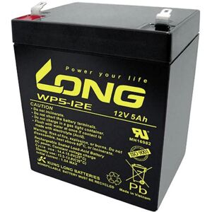 Long WP5-12E 12V 5Ah Blybatteri AGM - Batteri, vedligeholdelsesfri, cyklusstabil Long WP5-12E 12V 5Ah Blybatteri AGM - Batteri, vedligeholdelsesfri, cyklusstabil