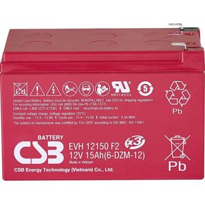CSB Batterie EVH12150X3 - Wartungsfreie 12V 15Ah Batterie - Zyklischer Einsatz CSB Batterie EVH12150X3 - Wartungsfreie 12V 15Ah Batterie - Zyklischer Einsatz