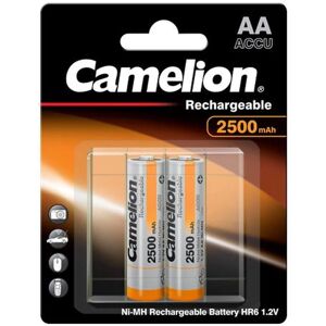 Pile Rechargeable AA Camelion - 2500mAh - Pack de 2 - Type : Ni-MH Pile Rechargeable AA Camelion - 2500mAh - Pack de 2 - Type : Ni-MH