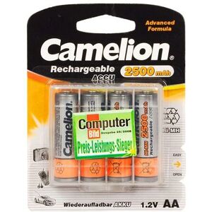 Camelion NH-AA2500-BC4 Batterie rechargeable - Pack de 4 - NiMH - AA - 2500mAh Camelion NH-AA2500-BC4 Batterie rechargeable - Pack de 4 - NiMH - AA - 2500mAh