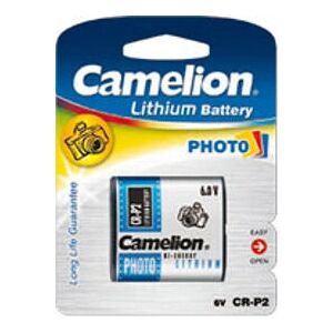 Pile rechargeable au lithium Camelion CR-P2-BP1 - 6V, 1400mAh - Publicité Pile rechargeable au lithium Camelion CR-P2-BP1 - 6V, 1400mAh - Publicité