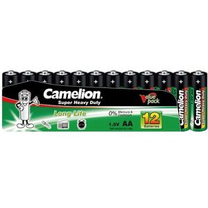 Camelion R6P-SP12G Batteria AA al cloruro di zinco - Confezione da 12 Camelion R6P-SP12G Batteria AA al cloruro di zinco - Confezione da 12