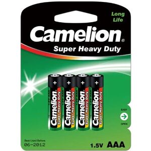Camelion R03P-BP4G Batterie AAA Zinc-carbone verte - Type de batterie Camelion R03P-BP4G Batterie AAA Zinc-carbone verte - Type de batterie