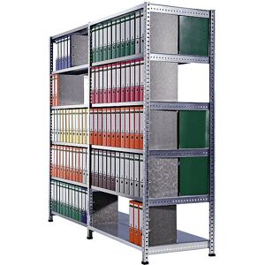 Kaiserkraft Estantería Doble Archivador - Estantería de Almacenamiento Kaiserkraft Estantería Doble Archivador - Estantería de Almacenamiento