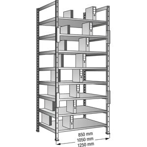 Kaiserkraft Estantería Galvanizada Básica - Archiveros y Estantes Kaiserkraft Estantería Galvanizada Básica - Archiveros y Estantes
