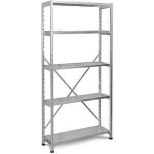 Estantería industrial y de almacén Kaiserkraft - 800mm de ancho, 5 estantes Estantería industrial y de almacén Kaiserkraft - 800mm de ancho, 5 estantes