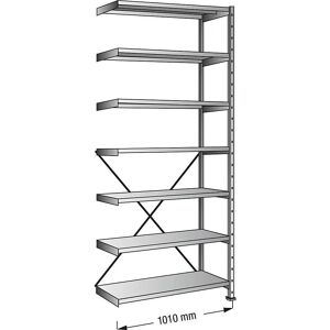 Estantería ajustable galvanizada Kaiser Kraft - Expansión de almacenamiento Estantería ajustable galvanizada Kaiser Kraft - Expansión de almacenamiento