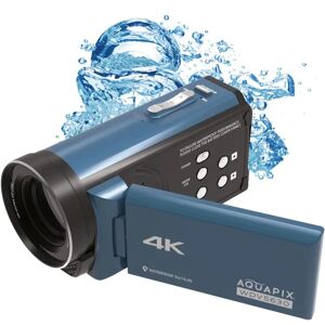 Easypix Aquapix WDV5630 - Videocamera impermeabile 4K - GrigioBlu Easypix Aquapix WDV5630 - Videocamera impermeabile 4K - GrigioBlu